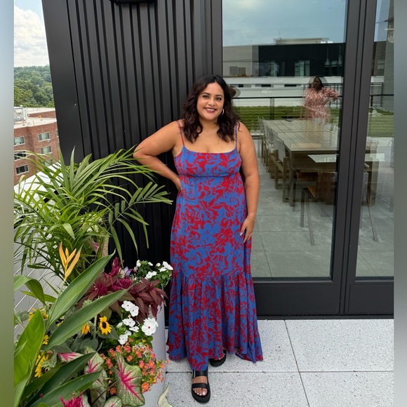 Empire-Waist Tank Maxi Dress in Floral - Picture 12 of 12